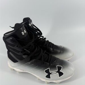 Under Armour Mens Highlight RM Football Cleats Athletic Shoes Black White US 8.5